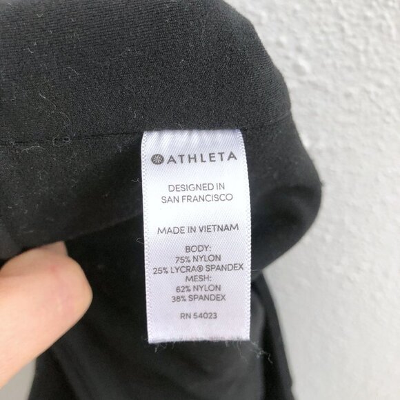 ATHLETA Black Side Pocket High Rise Legging Mesh Small Size - Picture 9 of 11